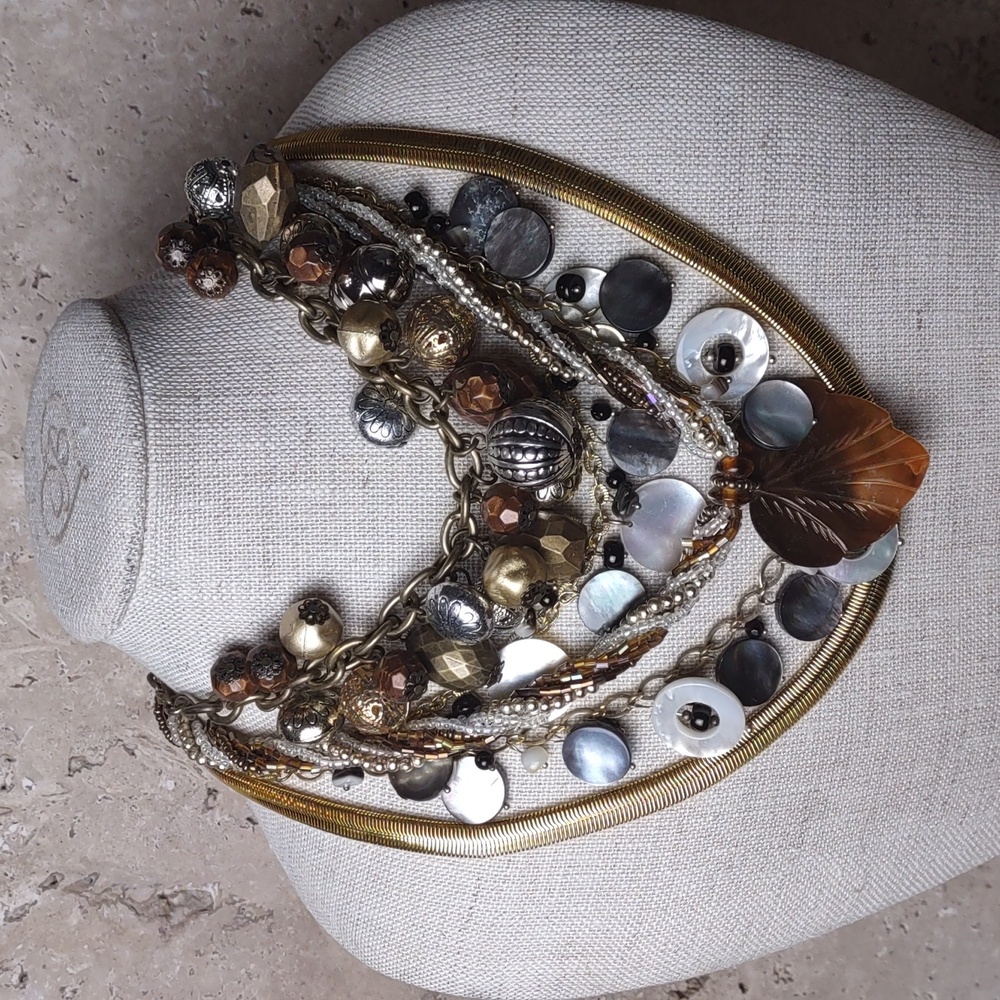 4pc Bundle Assorted Goldtone Necklaces - image 1